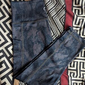 ZYIA Active Navy Patterned Leggings